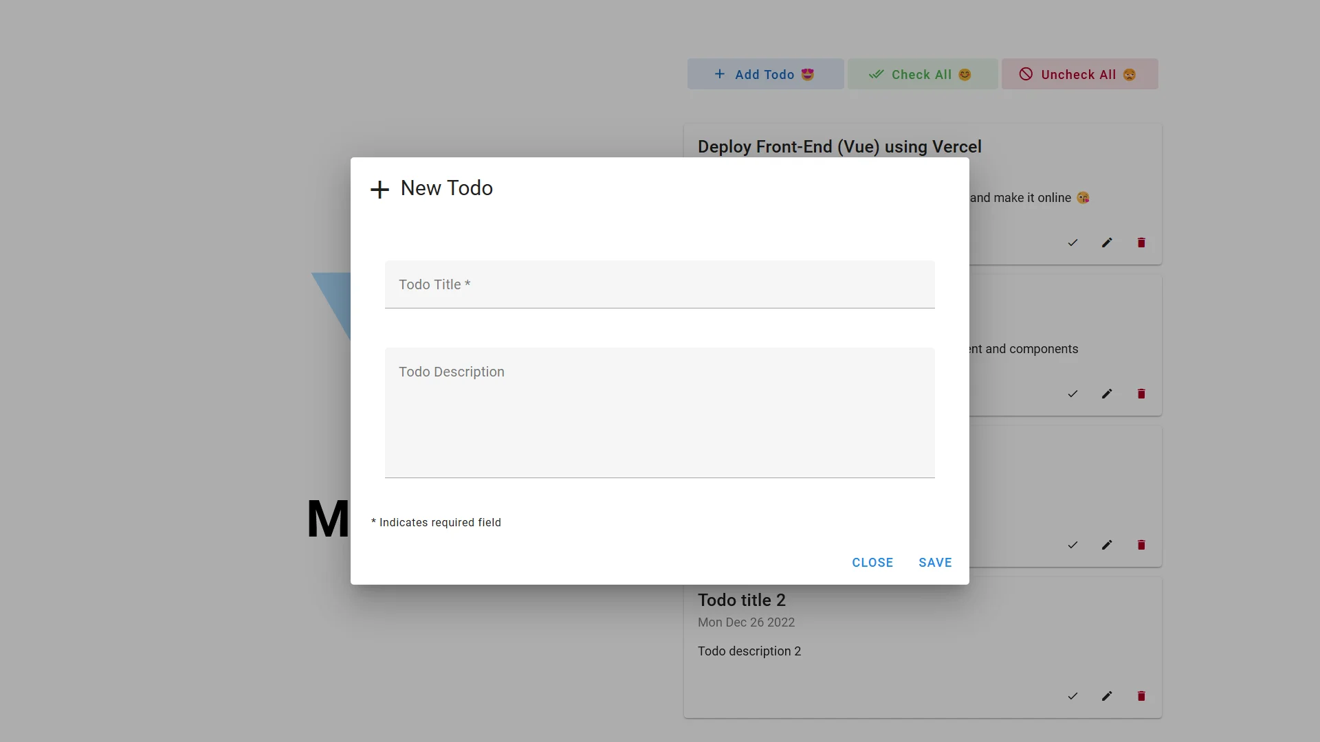 Image of Todo App - MEVN Stack